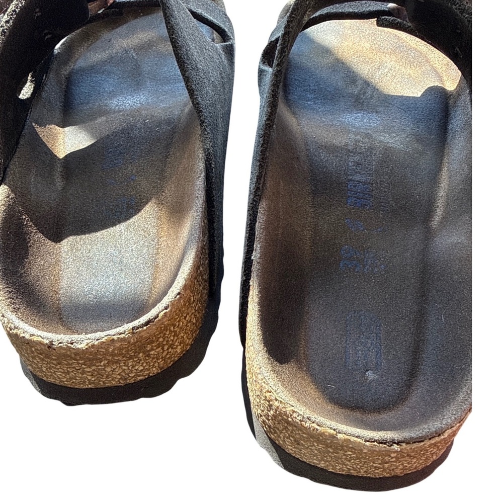 Birkenstock Arizona Black Suede Double Strap Sandals EU 39 | US Women's 8–8.5 | - Picture 8 of 8
